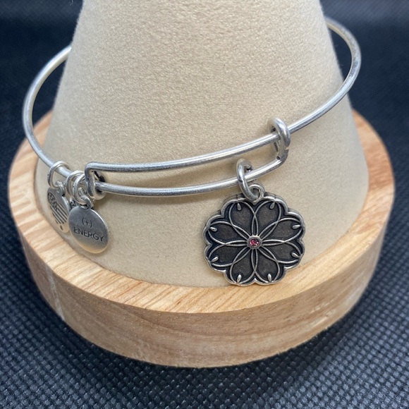 💜ALEX AND ANI💜 Healing Love Flower
Charm Bangle in Rafaelian Silver/EUC - Picture 2 of 8